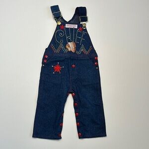 Little Bits Vintage Denim Western Overalls
